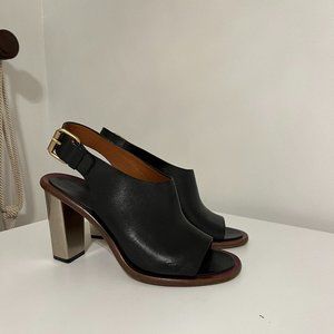 Céline Stainless Steel Heel Sandals, by Phoebe Philo